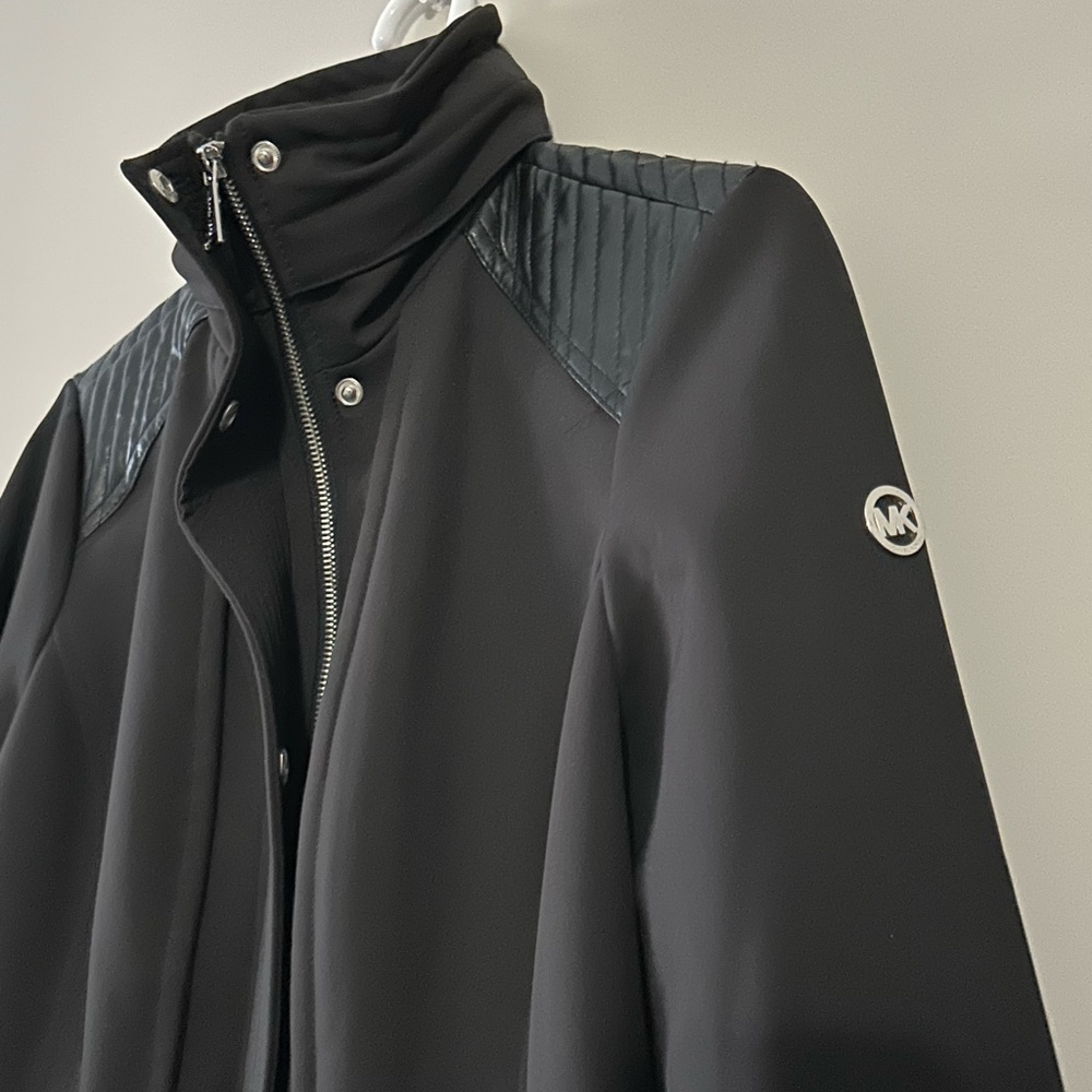 EUC - Michael by Michael Kors Black Moto Jacket - Size: M - Picture 4 of 6